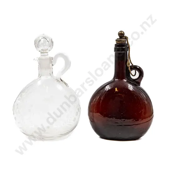 Two Victorian Glass Decanters and Stoppers