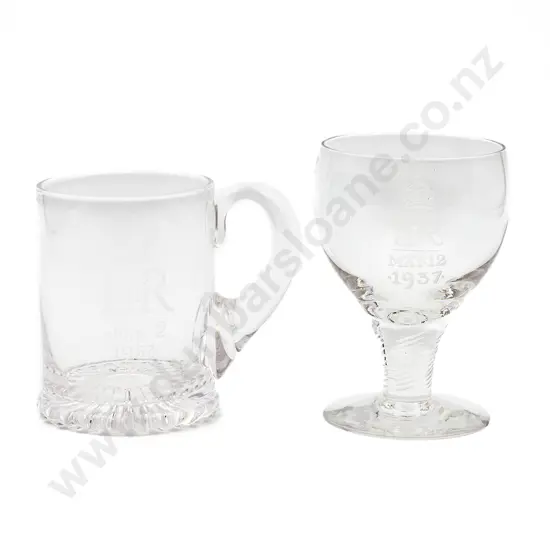 Royal Commemorative Tankard and Wine Glass