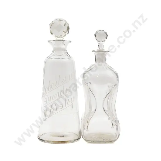 Two Victorian Decanters