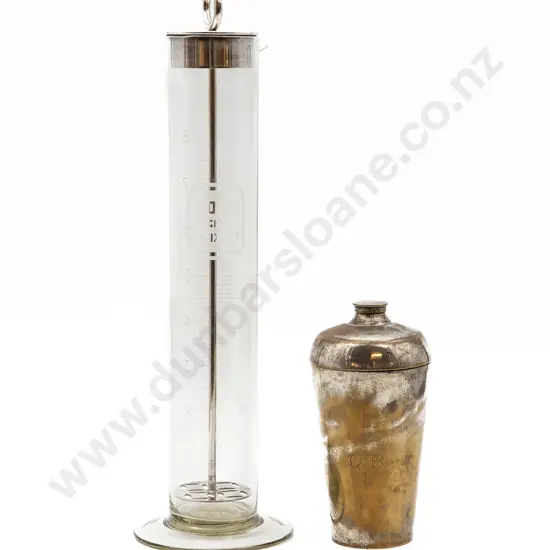 Bols Glass Cocktail Mixer and Plated Cocktail Shaker