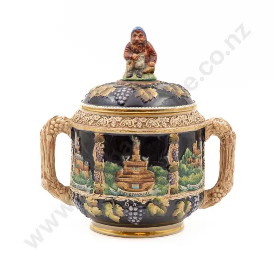 Ceramic Two Handled Rumtofts Pot and Cover