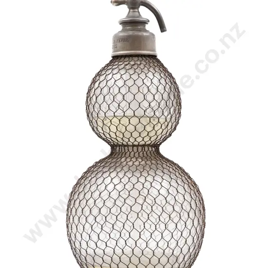Wire Bound Double Gourd Shaped Soda Syphon
