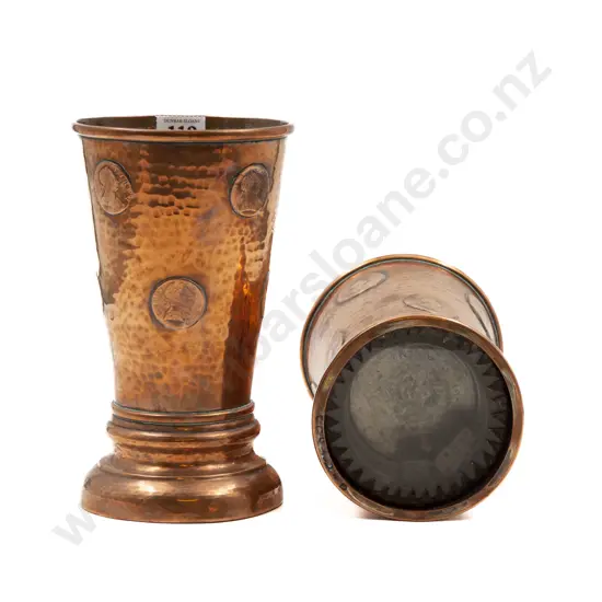 Pair of Copper Gaming Beakers