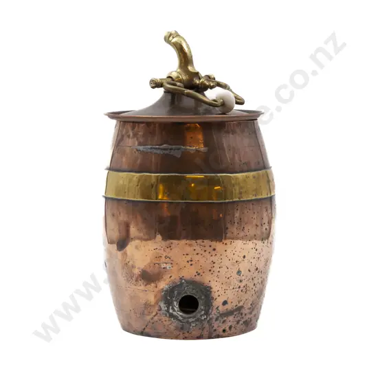 Copper and Brass Bound Urn
