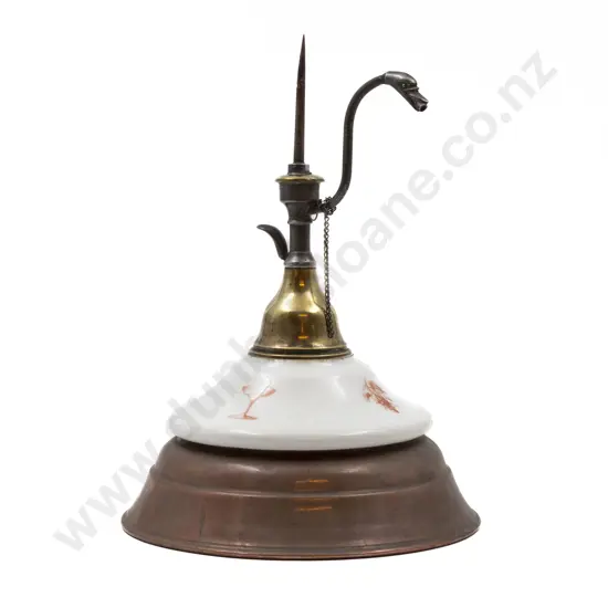 Ceramic Brass and Steel Wine Dispenser From Bordeaux