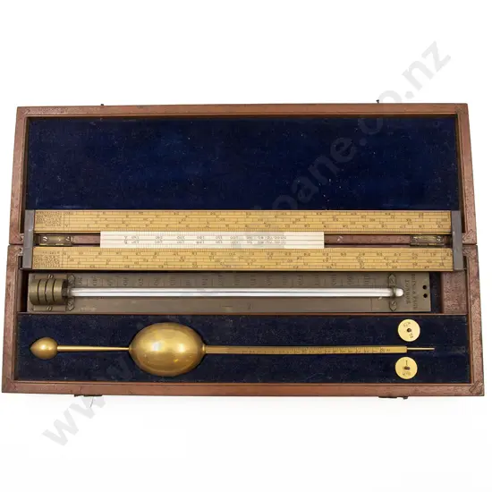 Victorian Mahogany Cased Glass Saccharometer
