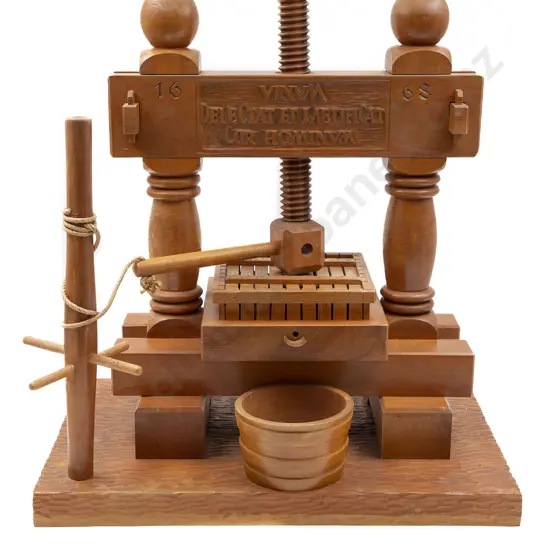 Modern C17th Style Wooden Wine Press