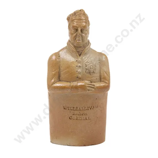William IV Reform Cordial Stoneware Bottle (AF)