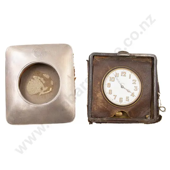 S/S Pocket Watch Holder and Small Bedside Clock