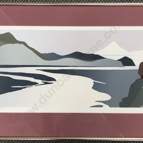 Malcom Warr - Mt. Egmont From the Mokau River