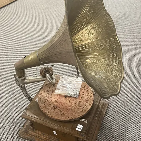 His Master's Voice Gramophone With Horn