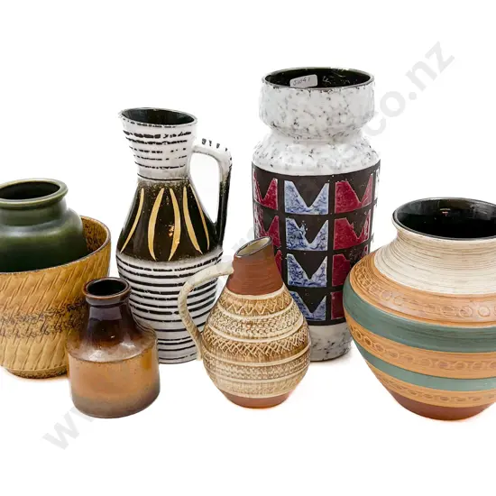 Seven Pieces of Assorted German Pottery