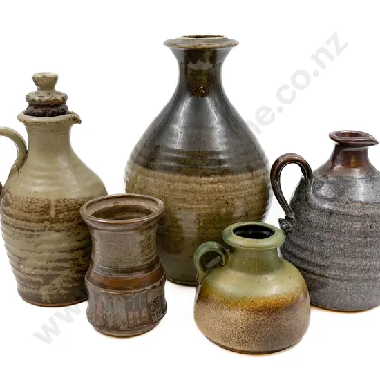 Five Pieces of NZ Assorted Pottery