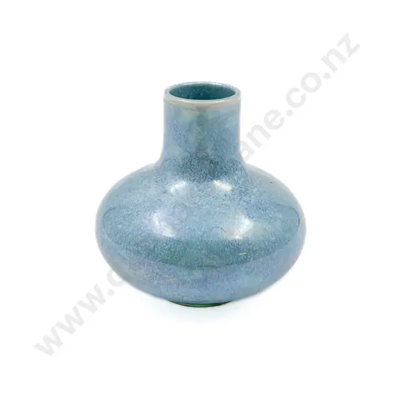 Small Ruskin Blue Luster Vase