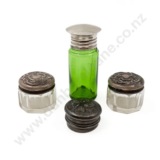 Four S/S Topped Vanity Pots