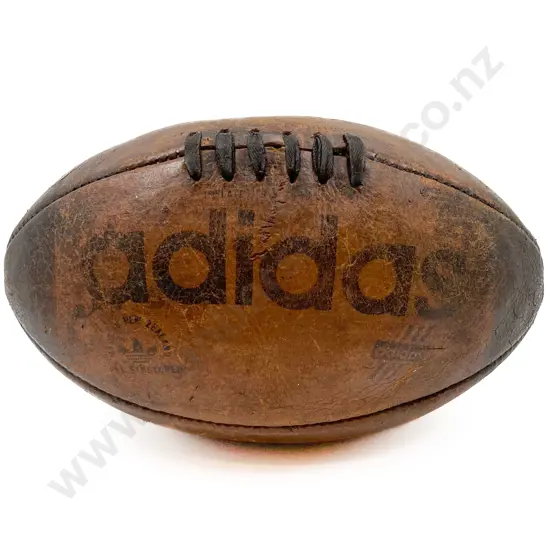 Vintage Adidas All Blacks Leather Rugby Ball