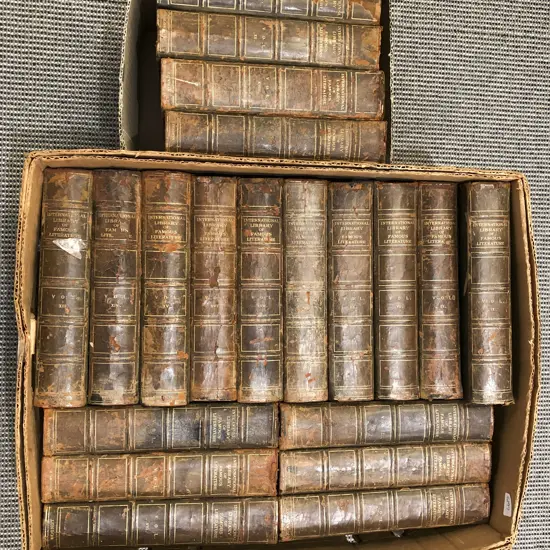 Two Boxes of Assorted Volumes of International Library of Famous Literature