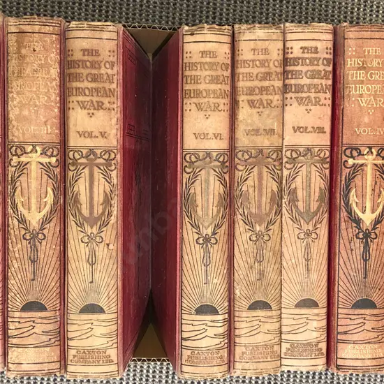 10 Assorted Volumes of The History of The Great European War