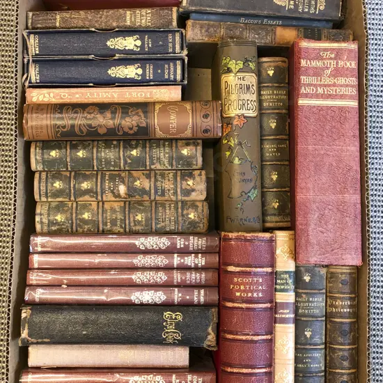 Box of Vintage Books Including Dr Smith's Smaller History of Rome