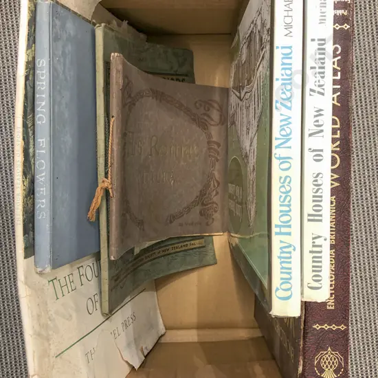 Small Box of Mostly NZ Reference Including NZ Forest-Inhabiting Birds By Forest and Bird Protection Society of NZ