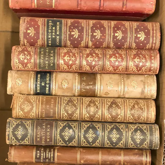 Small Box Of Vintage Books Including English Men of Letters etc