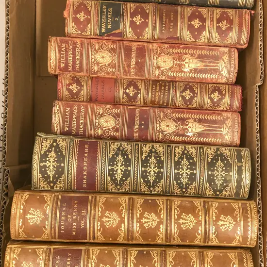 Small Box Of Vintage Books Including Vol. 1-3 of Journal of Miss Berry