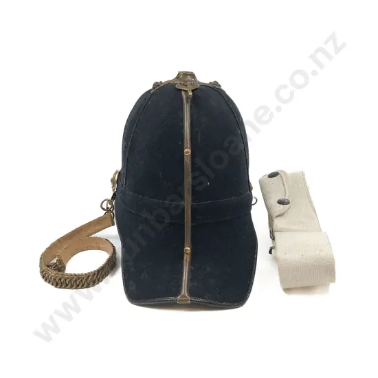 Early Policeman's Helmet and White Canvas Belt