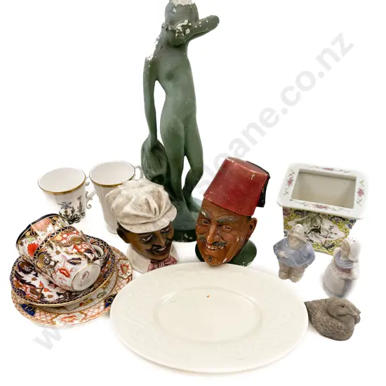 Box Of Assorted Including China and Figures