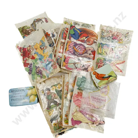 Small Box of Assorted Vintage Scraps