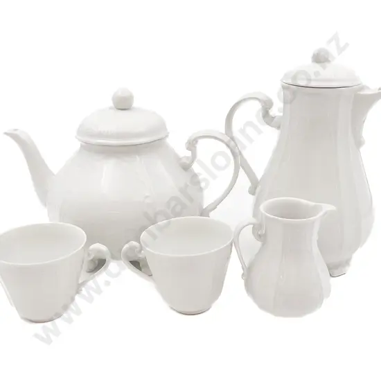 West German White Glazed Part Coffee Set