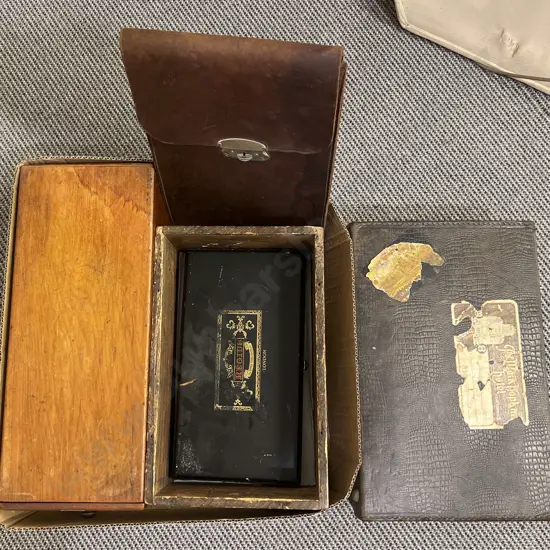 Qty of Assorted Wooden and Leather Boxes and Cases etc