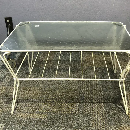 Retro Glass Top Coffee Table