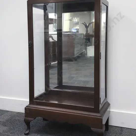 Mahogany Mirrored Back Glazed China Cabinet