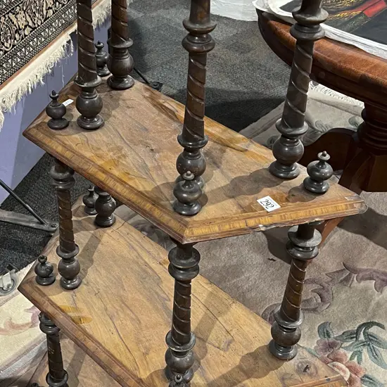Inlaid Four Tier What Not (Faults)