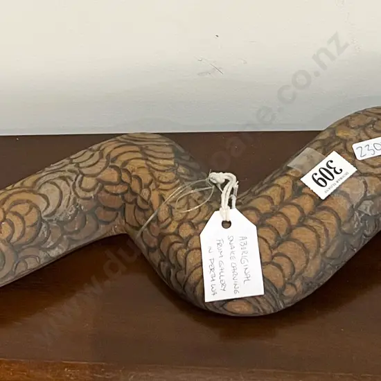Aboriginal Snake Carving