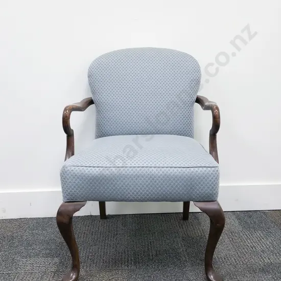 Upholstered Mahogany Arm Chair