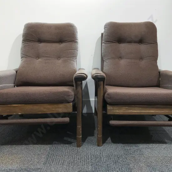 Pair of Reclining Arm Chairs