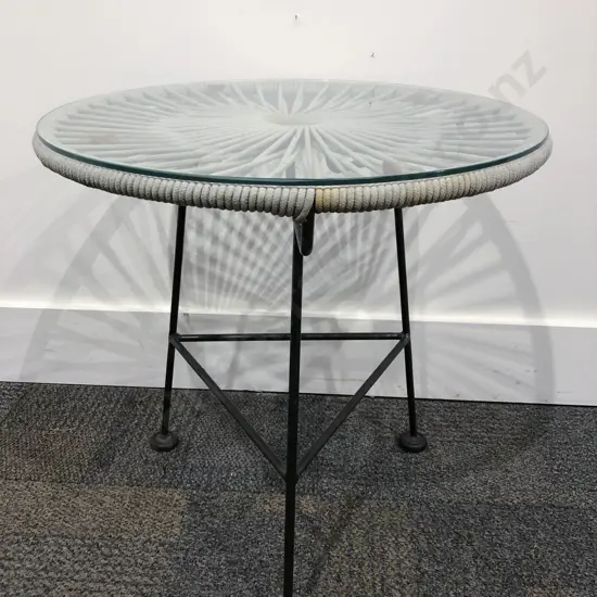 Retro Glass Top Coffee Table