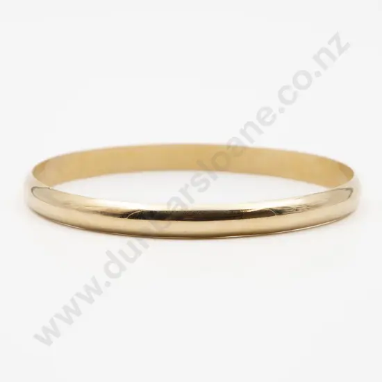 18ct Plain Gold Bangle