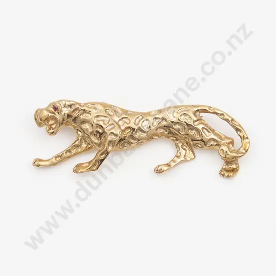 9ct Duchess of Windsor Style Panther Brooch