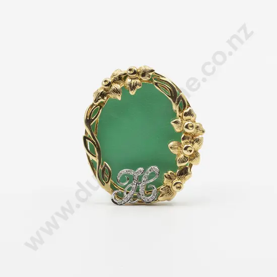 Miniature 18ct Yellow Gold and Diamond Photo Frame