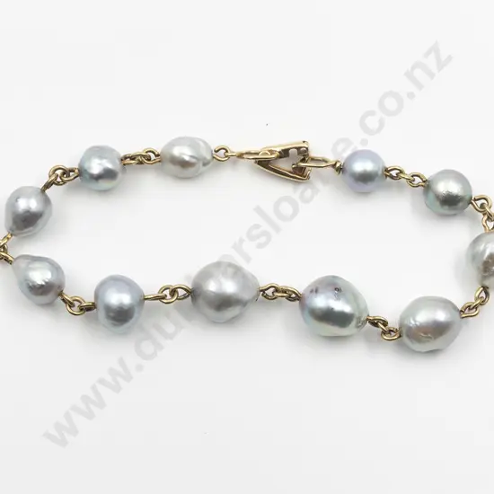 14ct Tahitian Baroque Pearl Bracelet