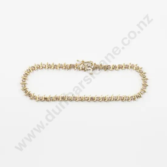 10ct 49stone Diamond Tennis Type Bracelet