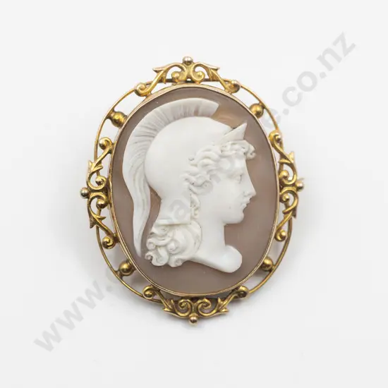 9ct Cameo Brooch