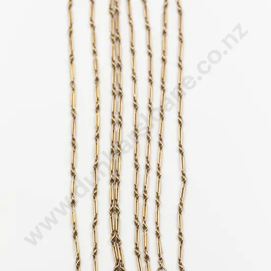 Victorian 9ct Fancy Rail Link Muff Chain