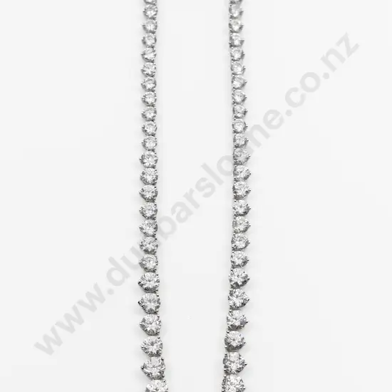 .925 Diamond Crystal Necklace