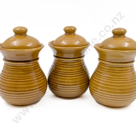 Three Titianware Kitchen Storage Jars