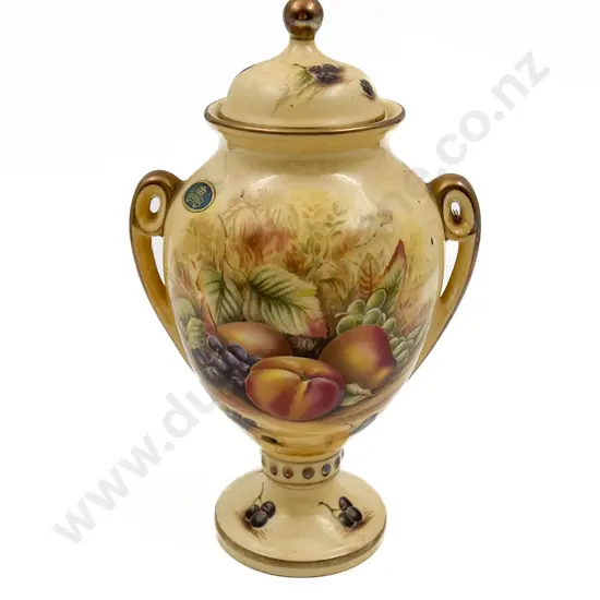 Aynsley "Orchard Gold" Lidded Vase