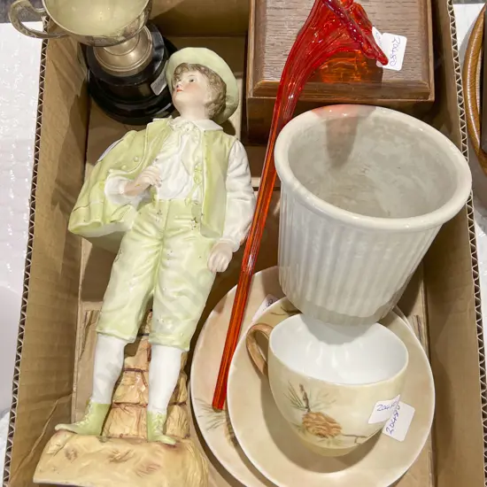 Box of Assorted Vintage Incl. Money Box