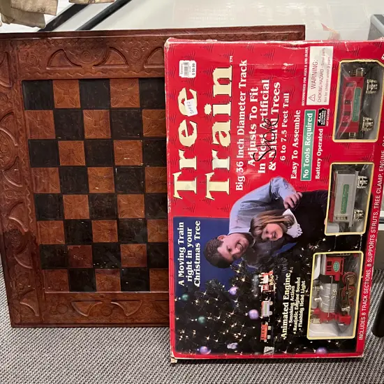 Vintage Games Board Together With Boxed Train Set